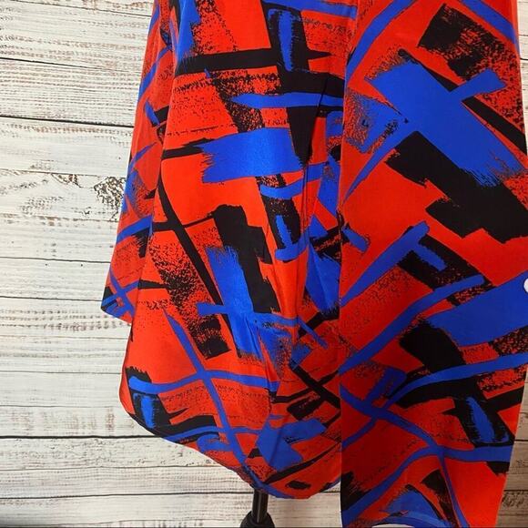 AMANDA UPRICHARD V-NECK 100% silk Size medium dress popover blouse - Picture 4 of 7